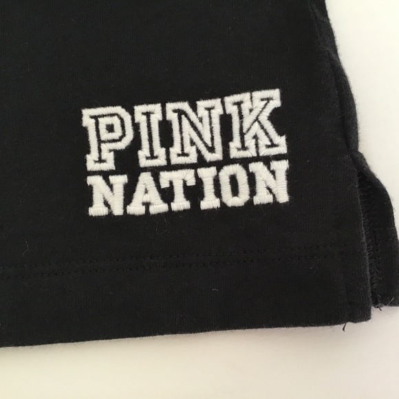 VS PINK BLACK & WHITE COLLEGIATE COLLECTION PINK NATION RUGBY TOP SIZE XS - Picture 14 of 14